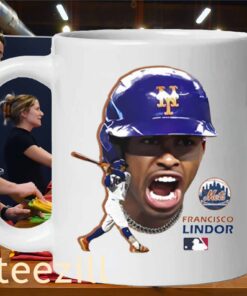 Francisco Lindor Bighead Scream NY Mets Baseball Mug