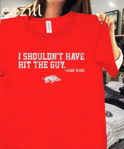 Gage Wood I Shouldn't Have Hit the Guy Shirt Arkansas Baseball