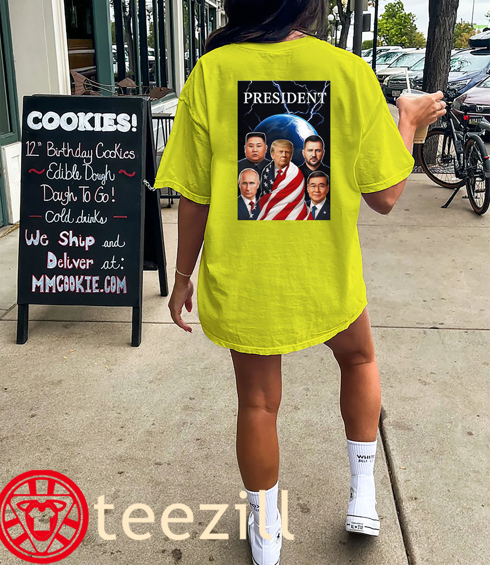 Graphic Donald Trump, Vladimir Putin, Volodymyr Zelenskyy, Kim Jong-un, and Global Presidents Shirt Classic