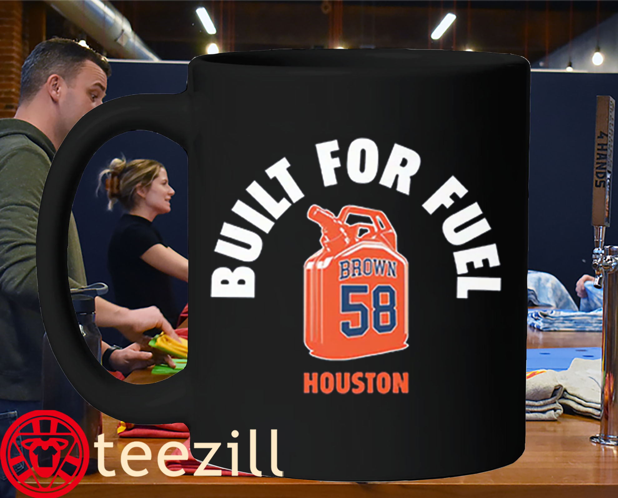 Hunter Brown Built for Fuel Mug Houston Astros Baseball