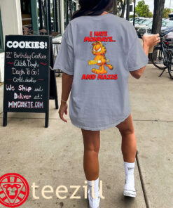 I Hate Mondays And Nazis Tees Angry Garfield