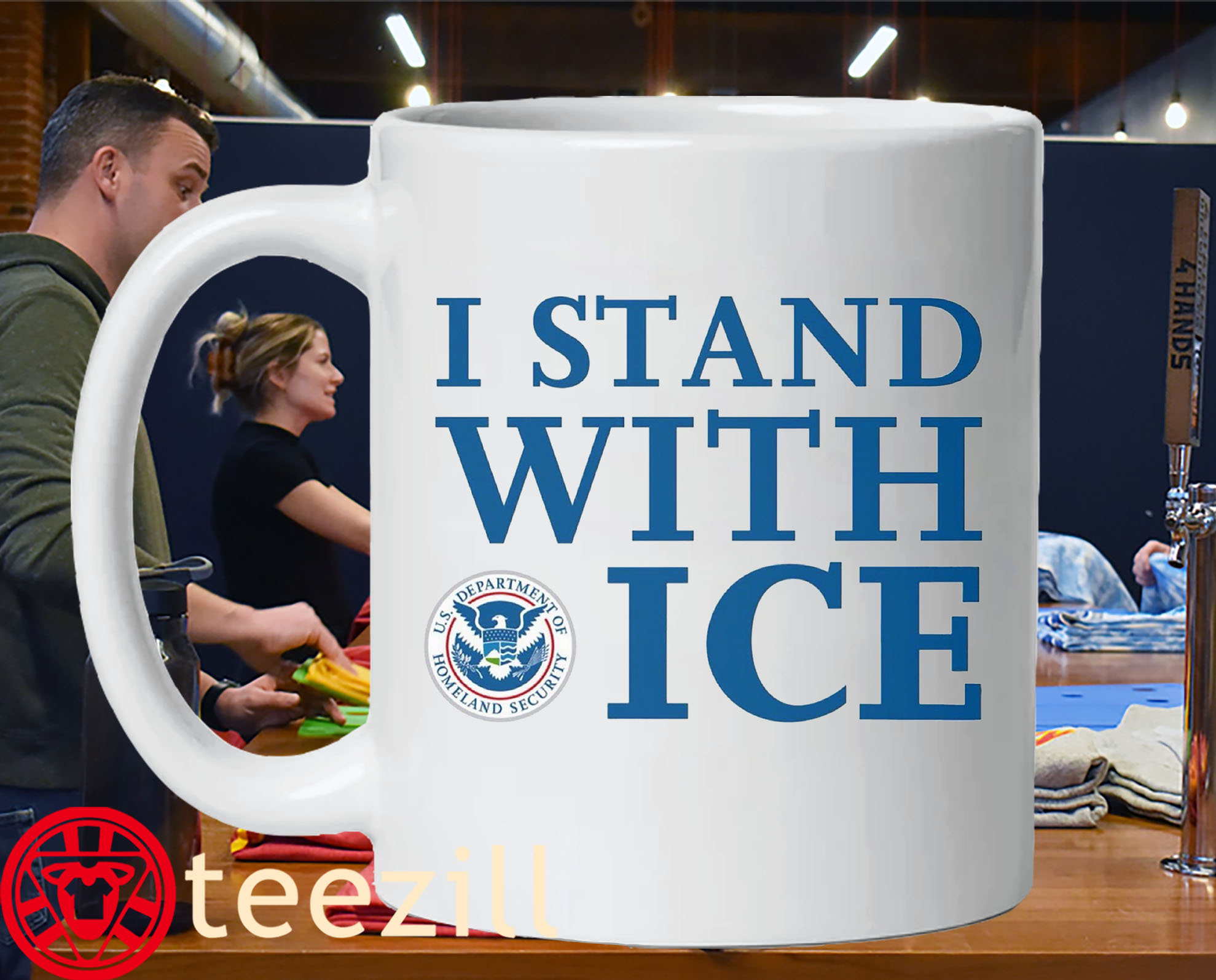 ICE I Stand With - ICE-America Mug