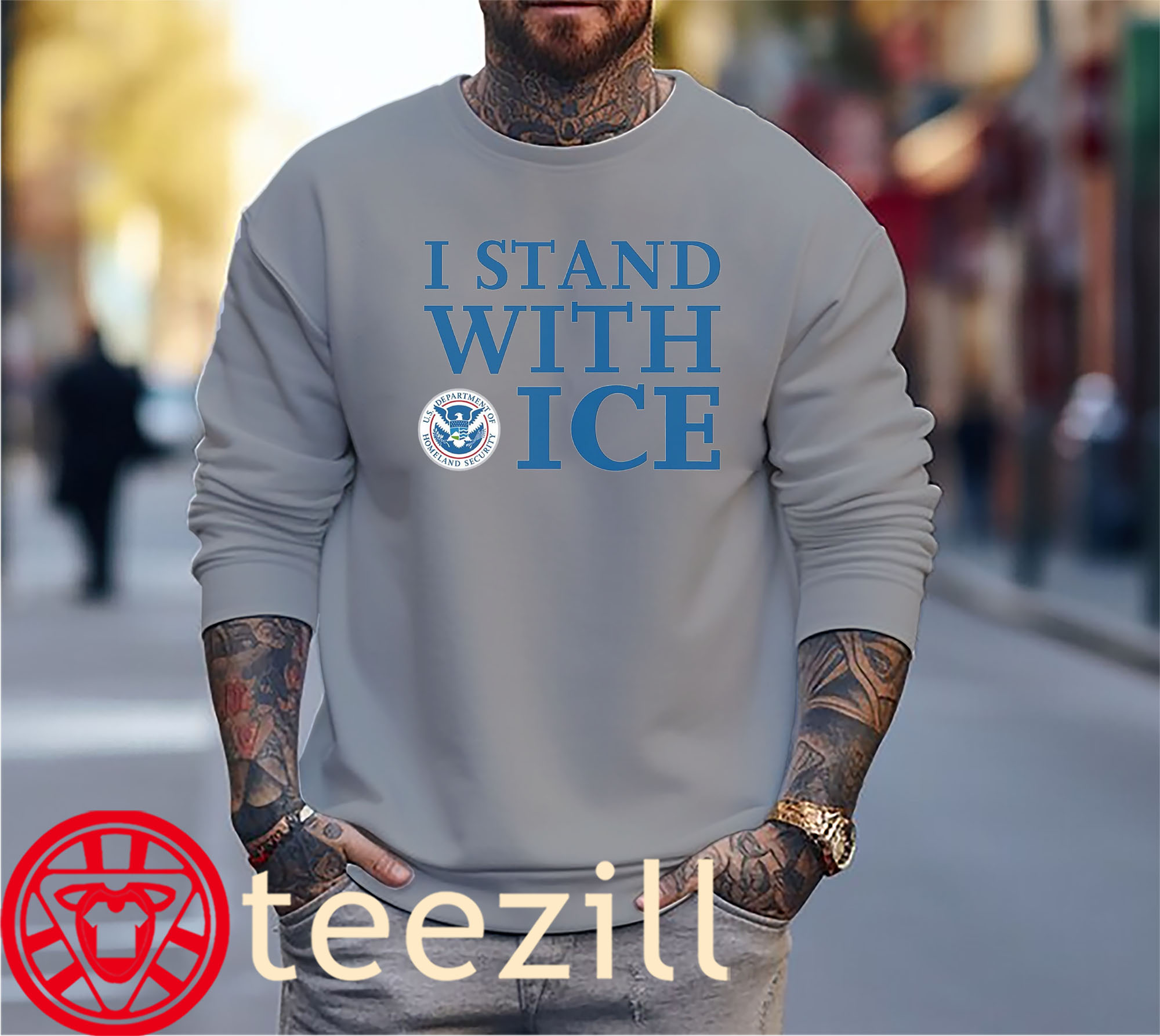 ICE I Stand With - ICE-America TShirt