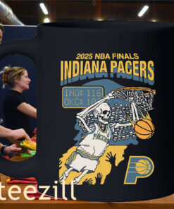 Indiana Finals Skeleton Basketball 2025 Game 3 Finals Scores Mug