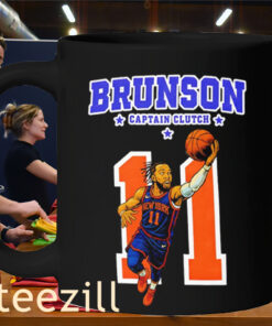 Jalen Brunson Captain Clutch New York Knicks Baseball Mug