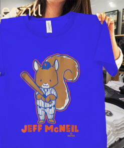 Jeff McNeil Squirrel Shirt - New York Mets Baseball