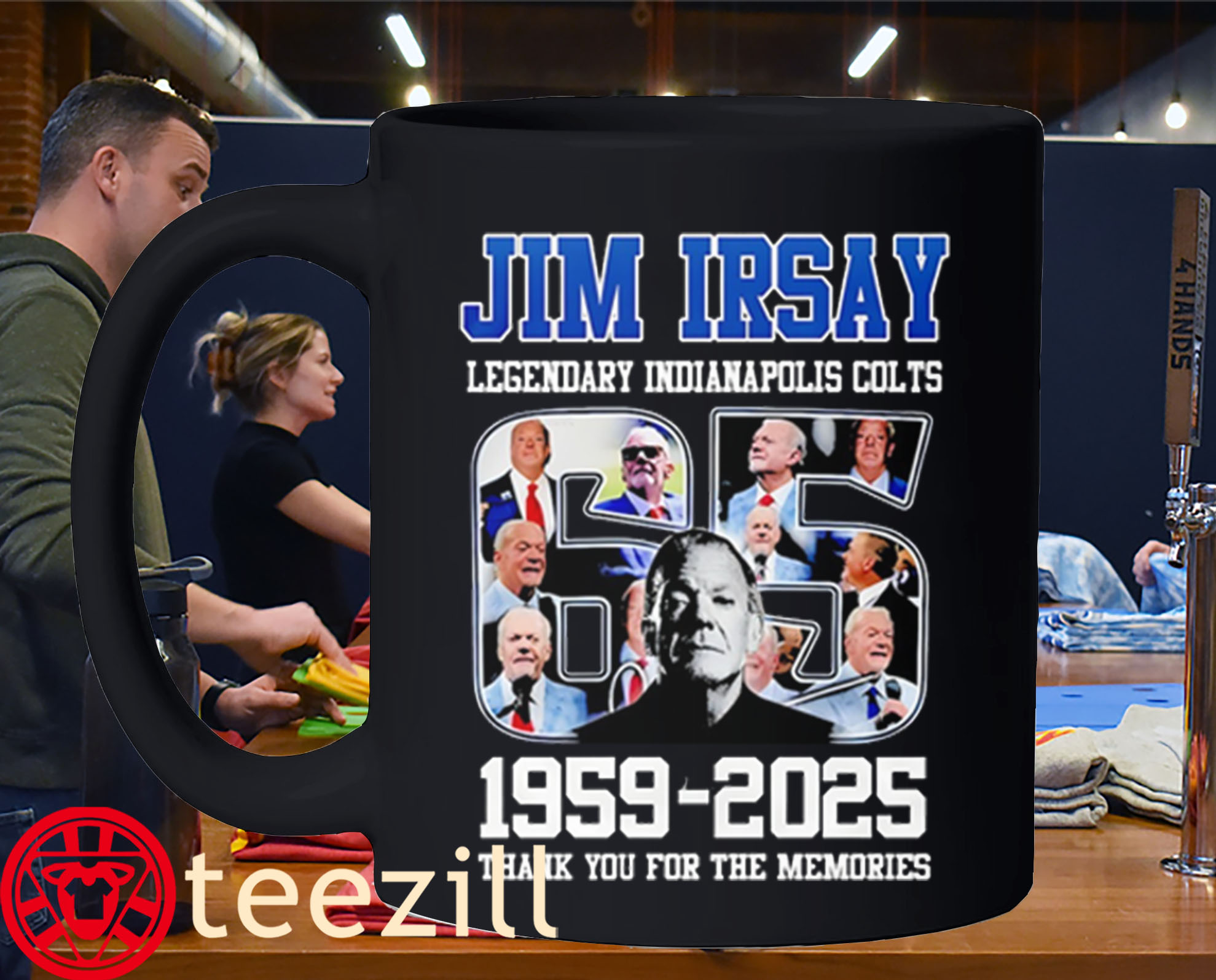Jim Irsay Legendary Indianapolis Colts 65 Years 1959-2025 Memories Mug
