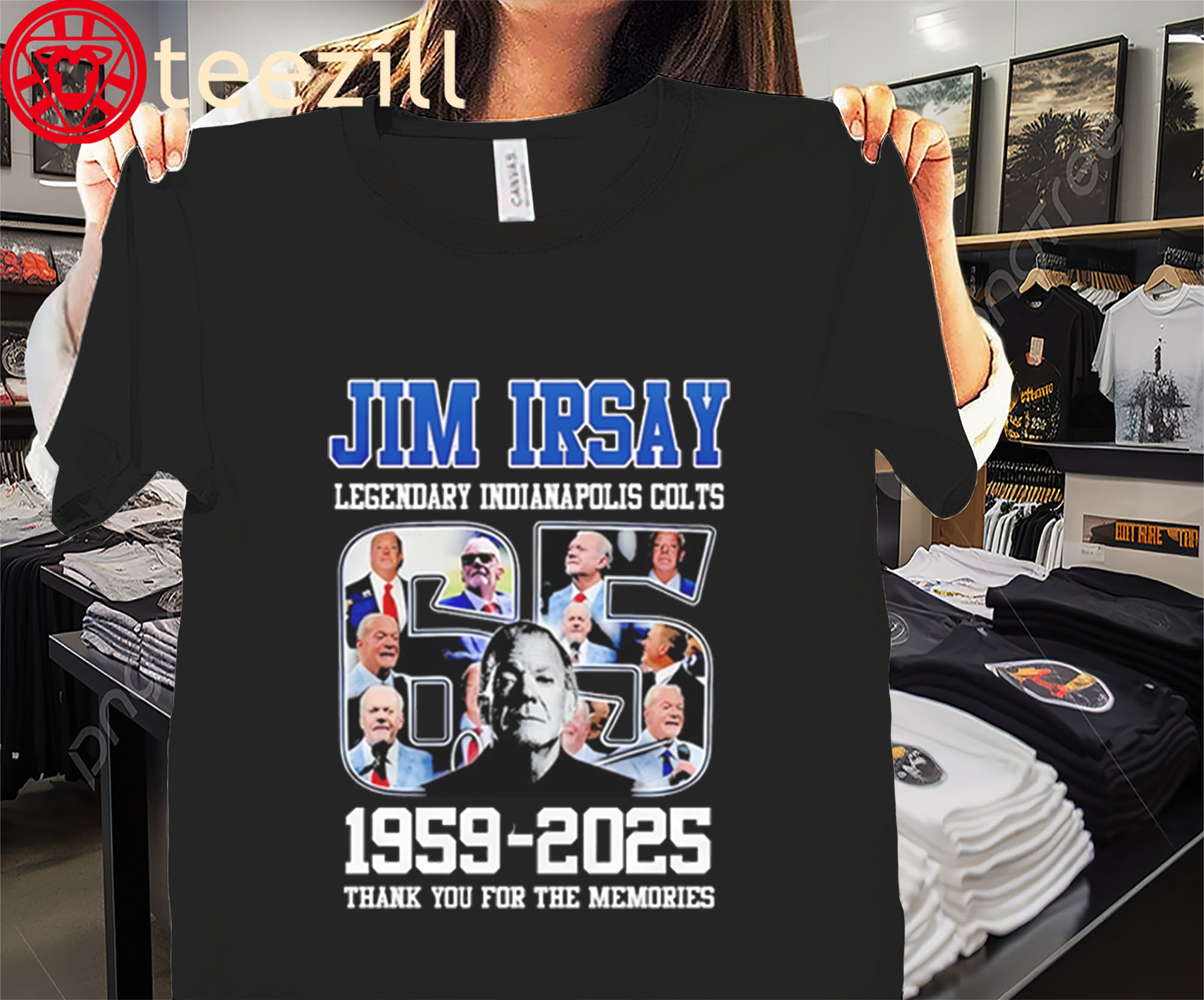 Jim Irsay Legendary Indianapolis Colts 65 Years 1959-2025 Memories Shirt