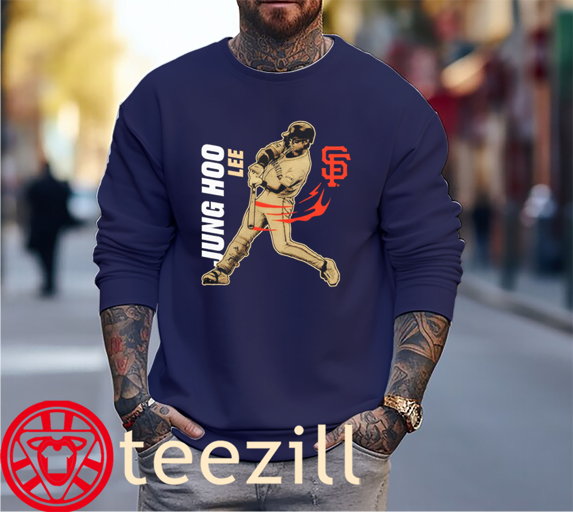 Jung Hoo Lee Player SF Giants Giants Baseball Shirt Unisex