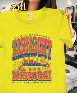 KANSAS CITY MAX COLLEGIATE HEAVYWEIGHT TEE SHIRT