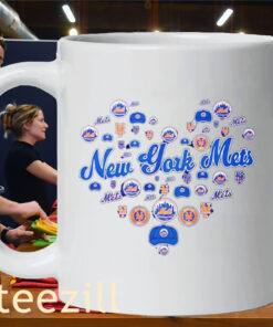 Logo Team New York Mets Heart 2025 Mug