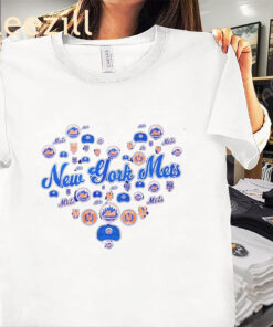 Logo Team New York Mets Heart 2025 Shirt