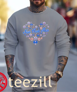 Logo Team New York Mets Heart 2025 Shirts