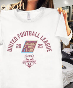 Michigan Panthers 2025 UFL Championship Game Shirt - UFL Michigan Football