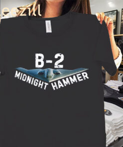 Midnight Hammer- Military B2 Stealth Jet Shirt