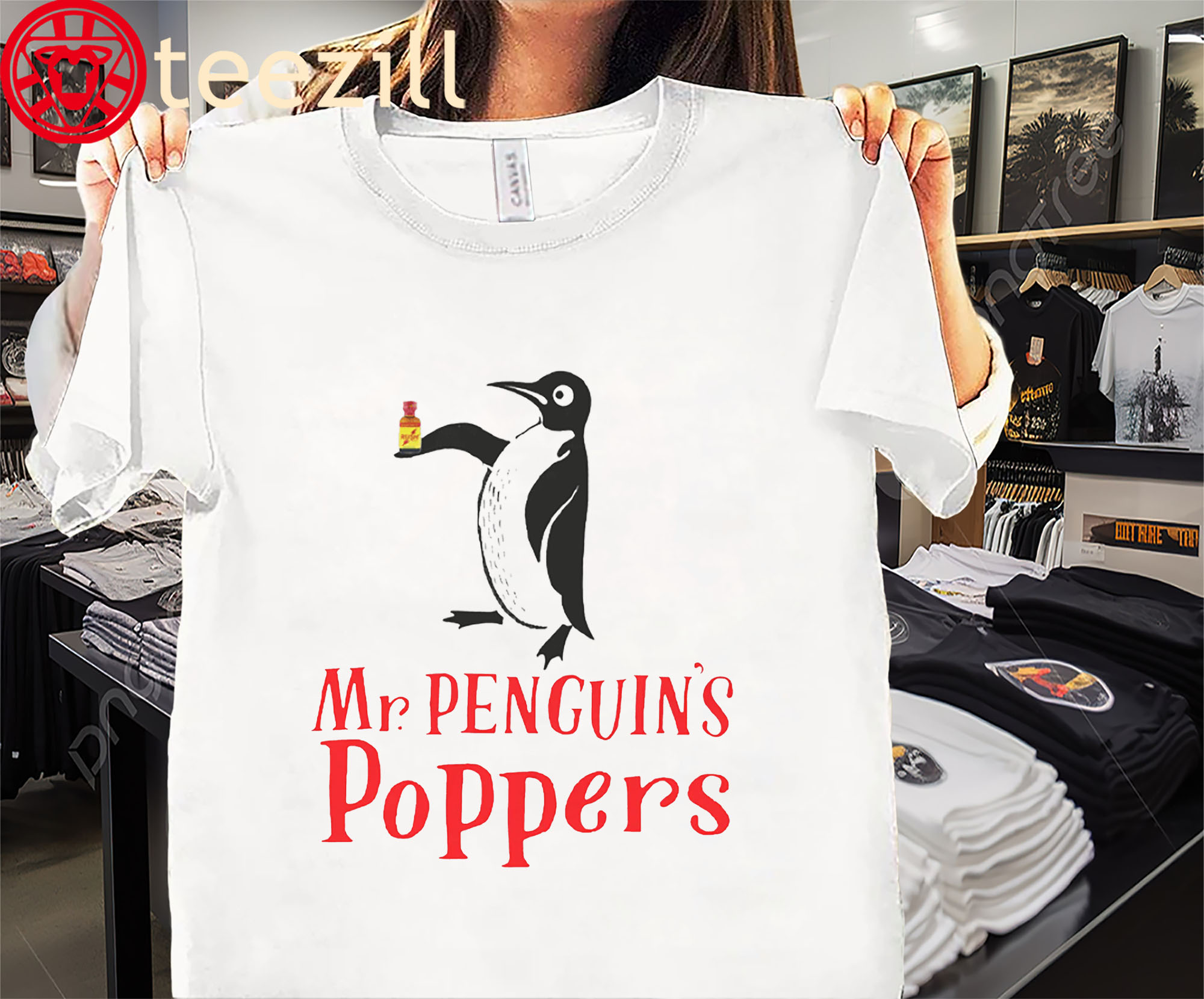 Mr. Penguin’s Poppers Funny Super Rush Shirt