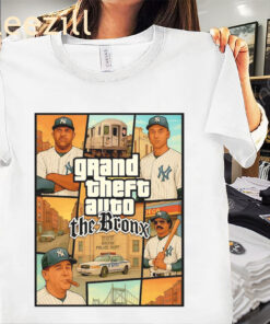 NY Yankees History Graphic Grand Theft Auto The Bronx Shirt