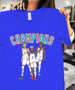 OKC Big 3 Champions Finals 2025 Shirt Chet Holmgren - Shai Gilgeous - Jalen Williams