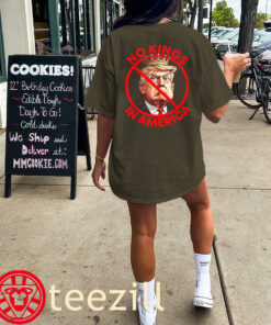 Patriotic No Kings in America Anti-Trump TShirtx