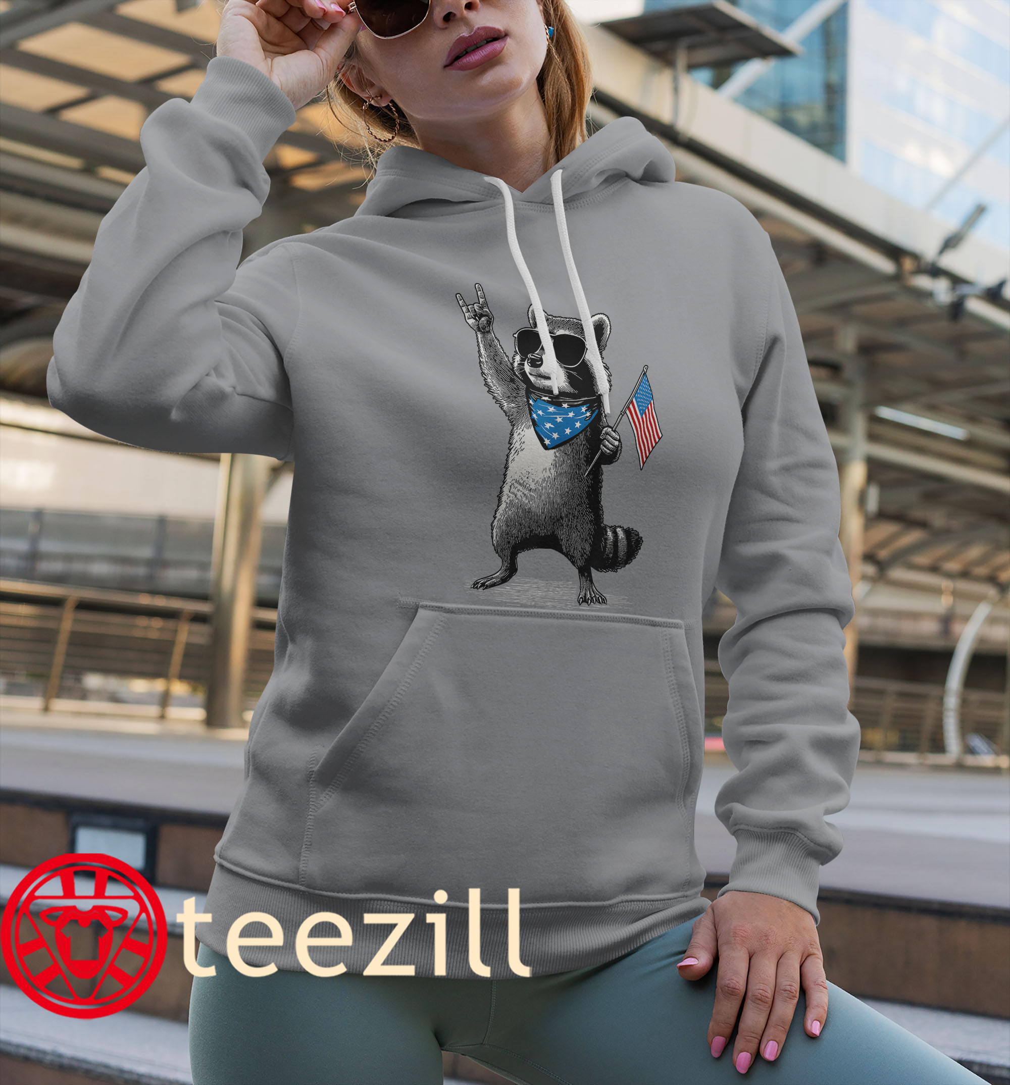 Patriotic Raccoon Funny 4Th Of July USA Shirt (3)