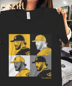 Paul Skenes Collage Panels Shirt - Pittsburgh Pirates - Rising Ace 2025