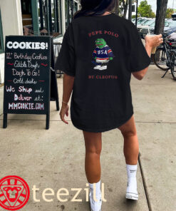 Pepe Polo by Cleofus Funny Frog Shirt women