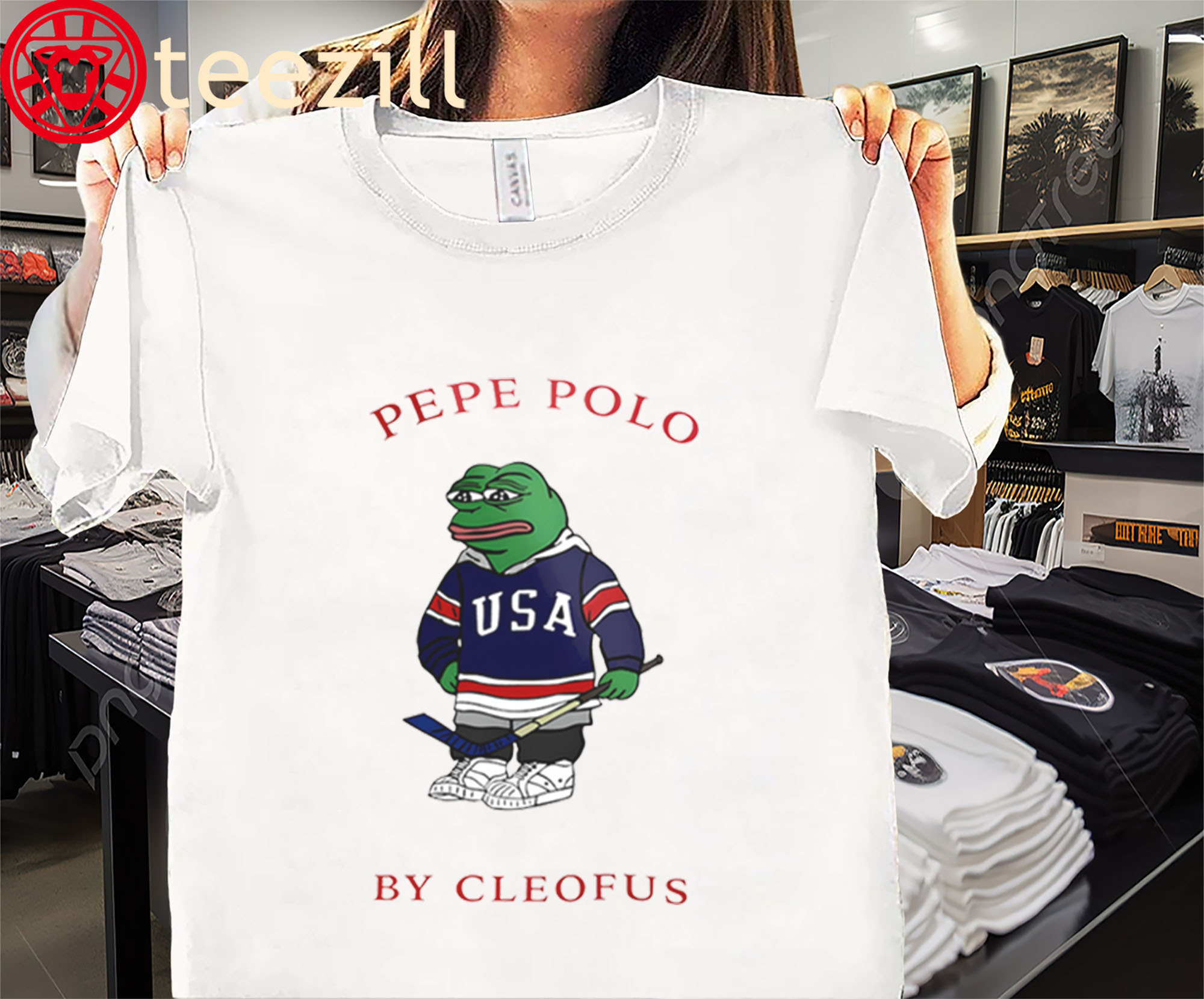 Pepe Polo by Cleofus Funny Frog Shirt