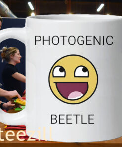 Photogenic Beetle Emoji Face Smiley Mug