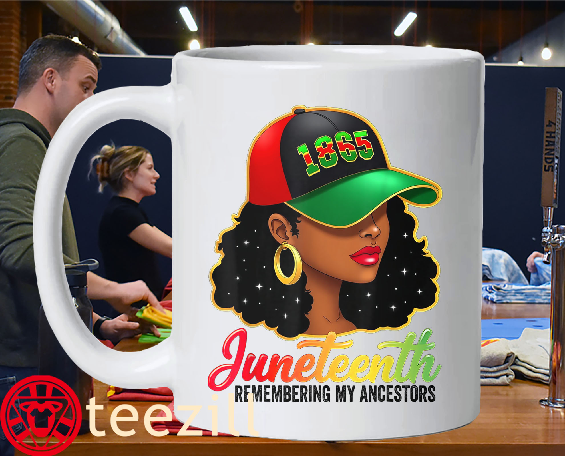 Premium 1865 Juneteenth Remembering My Ancestors Mug