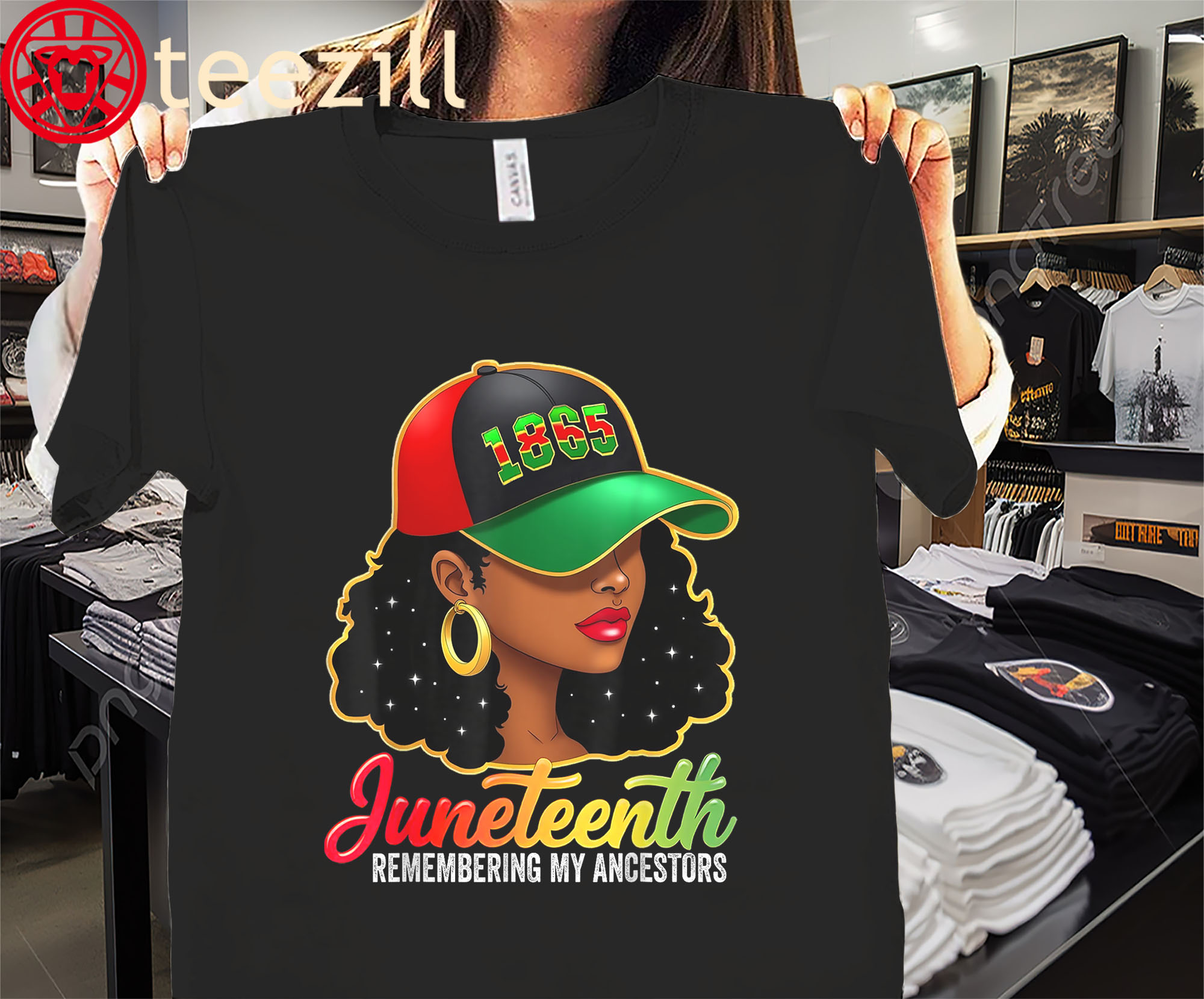 Premium 1865 Juneteenth Remembering My Ancestors Shirt Black Women