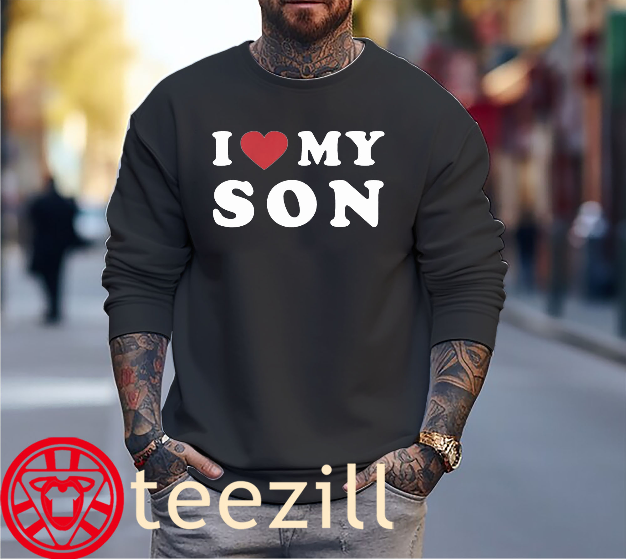 Premium I Love My Son Shirt sweater