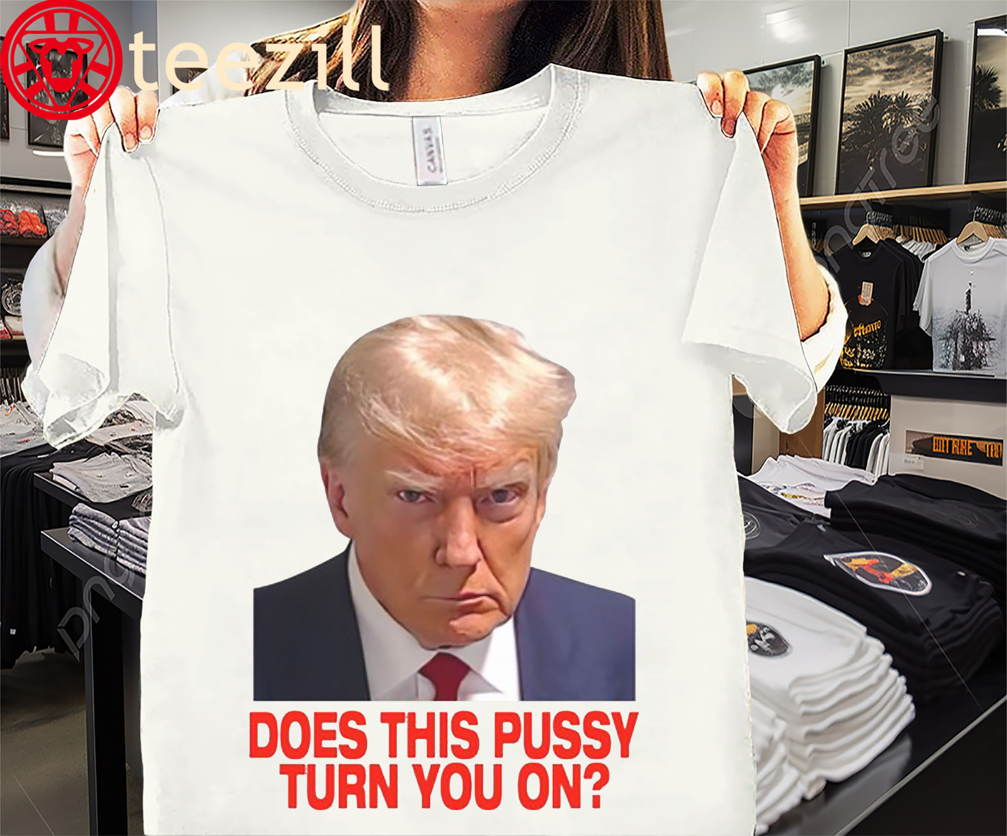 Premium U.S Donal Trump Does This Pussy Turn You On Shirt