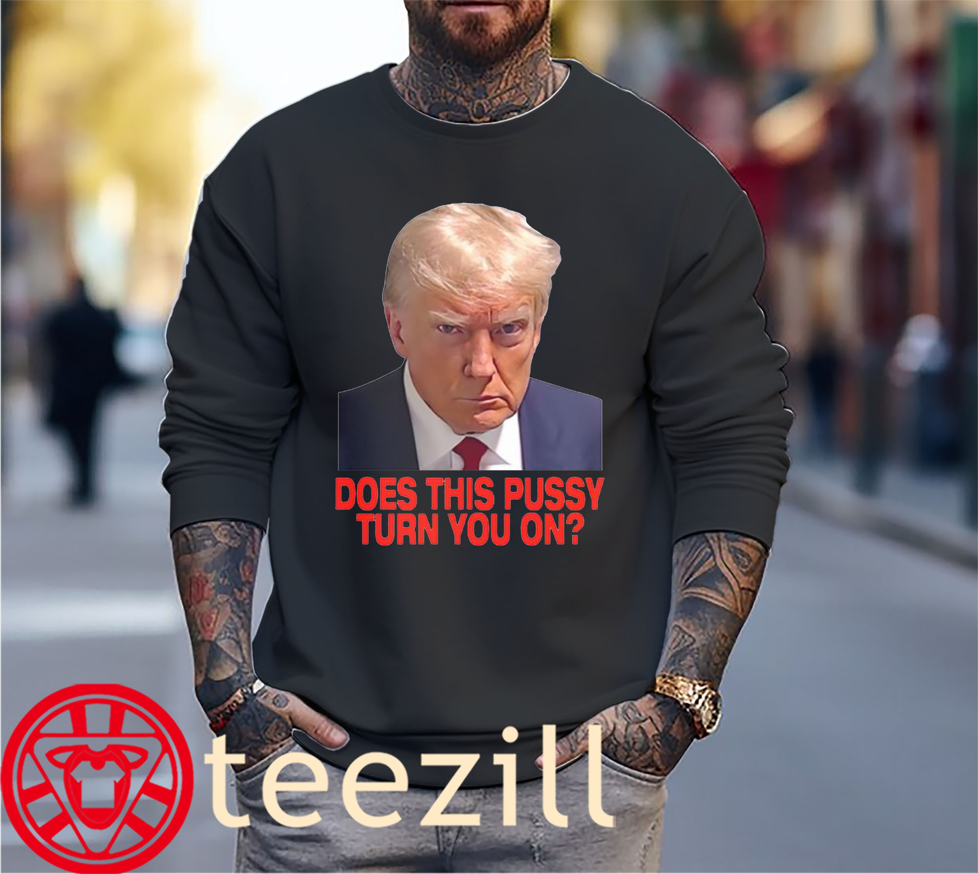 Premium U.S Donal Trump Does This Pussy Turn You On TShirt