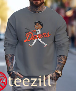 Rafael Devers Caricature Tee Shirt Boston Baseball classic