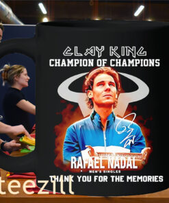 Rafael Nadal Signature Tee Thank You For The Memories Champions Mug