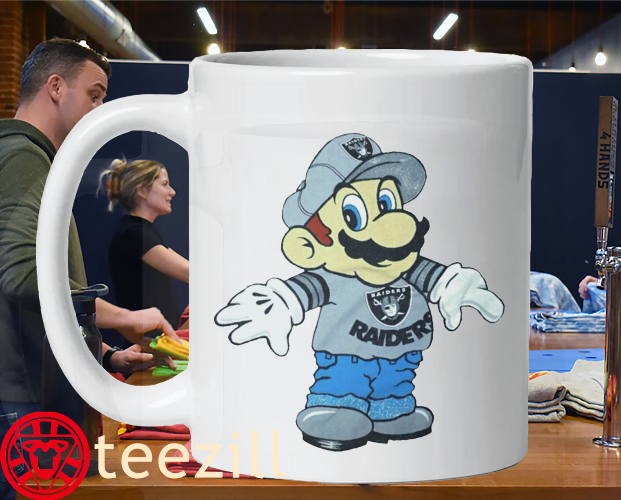Raiders Super Mario Tee Las Vegas Raiders Mug