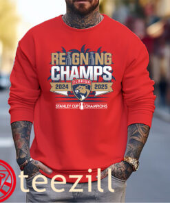 Reigning Champs 2024 - 2025 Stanley Cup Champions TShirts – Florida Panthers