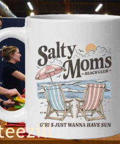 Salty Moms Beach Club Girls Just Wanna Have Fun Summer Family Mug