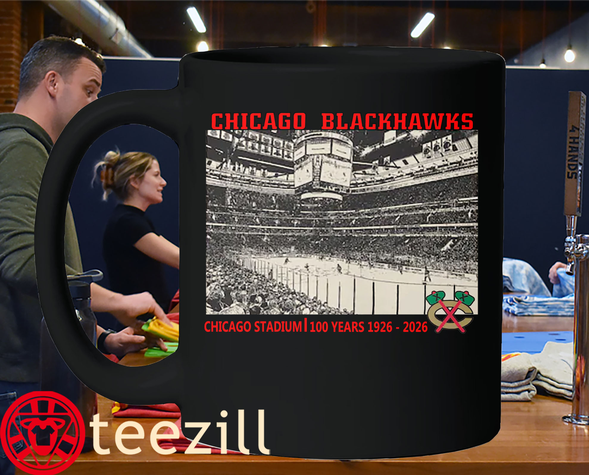 Stadium Chicago Blackhawks Fanatics Centennial Legacy Mug