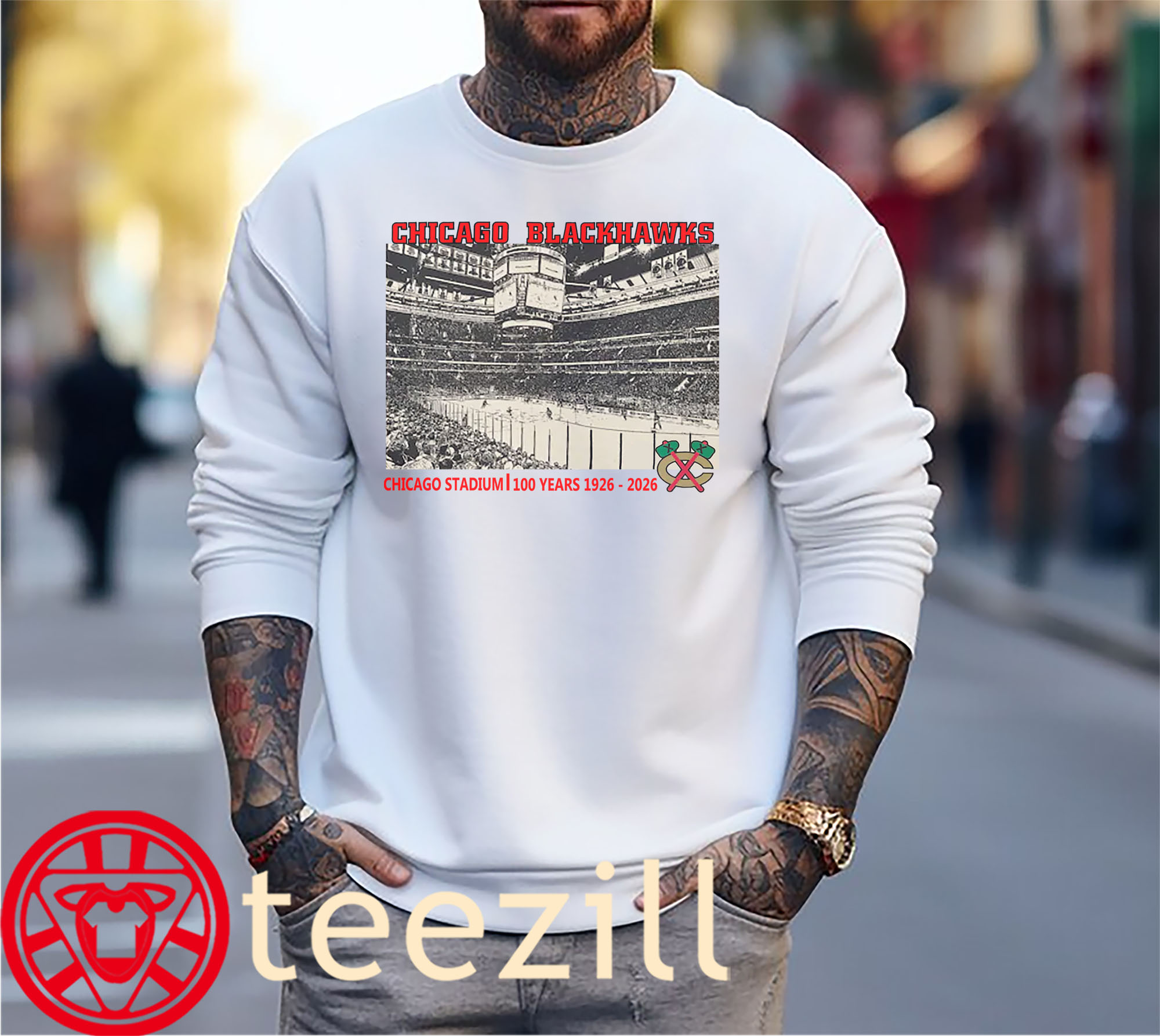 Stadium Chicago Blackhawks Fanatics Centennial Legacy Shirt sweater