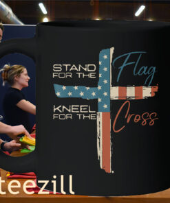 Stand For Flag Kneel For The Cross Mug