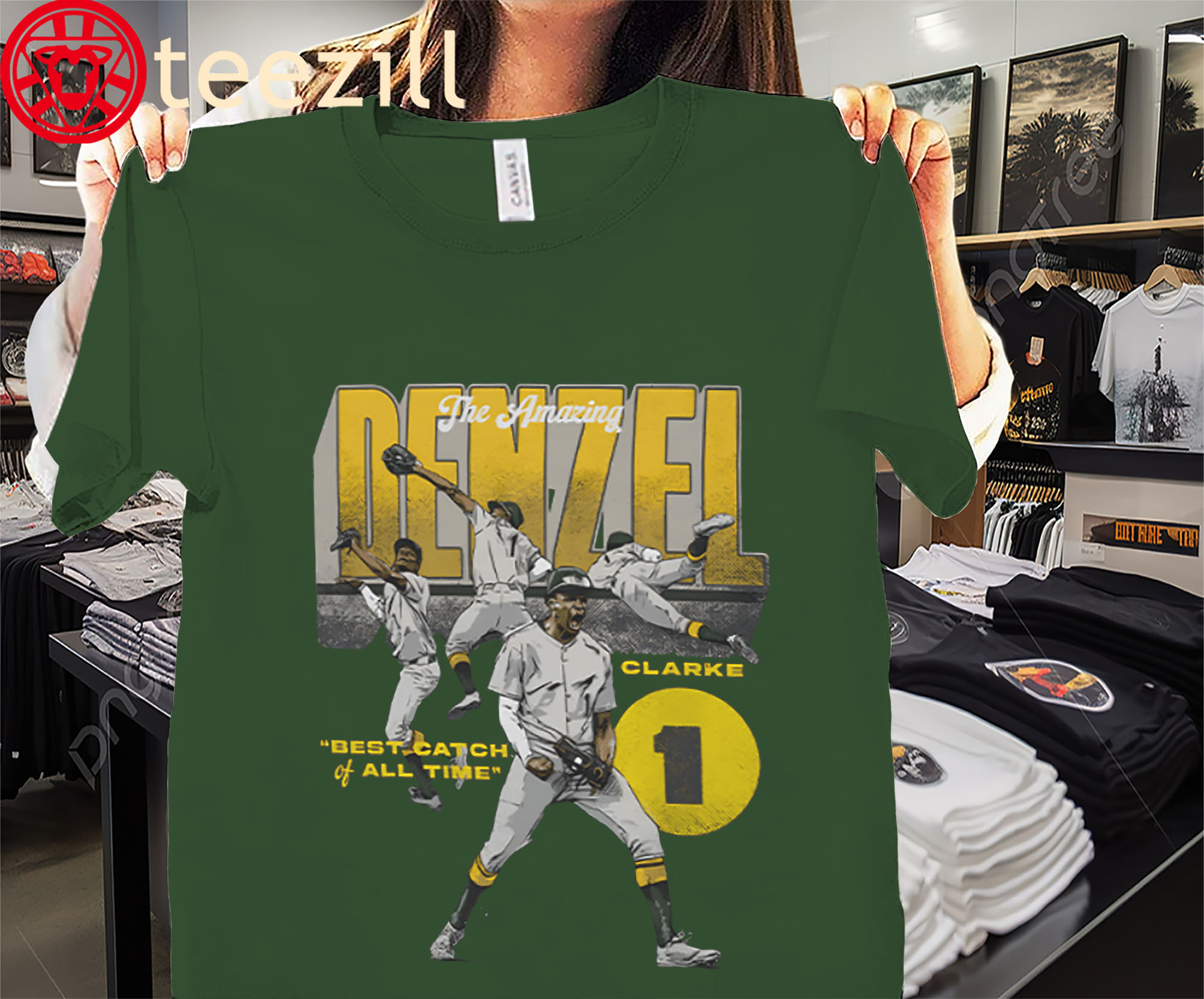 The Amazing Denzel Clarke Sacramento Shirt Best Catch Of All Time – Denzel Clarke – Oakland Athletics