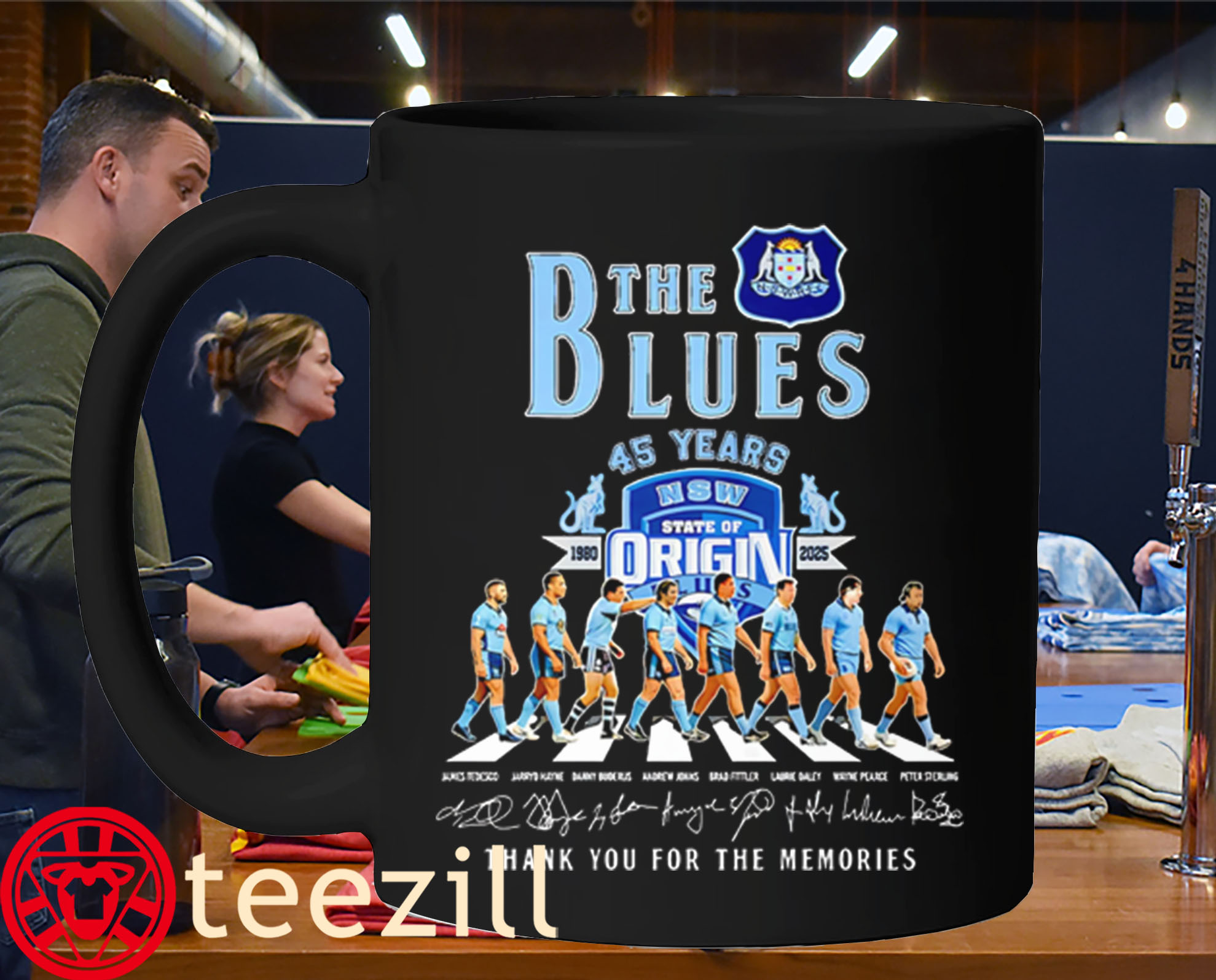 The Blues 45 Year 1980-2025 New South Wales Team Signature Mug