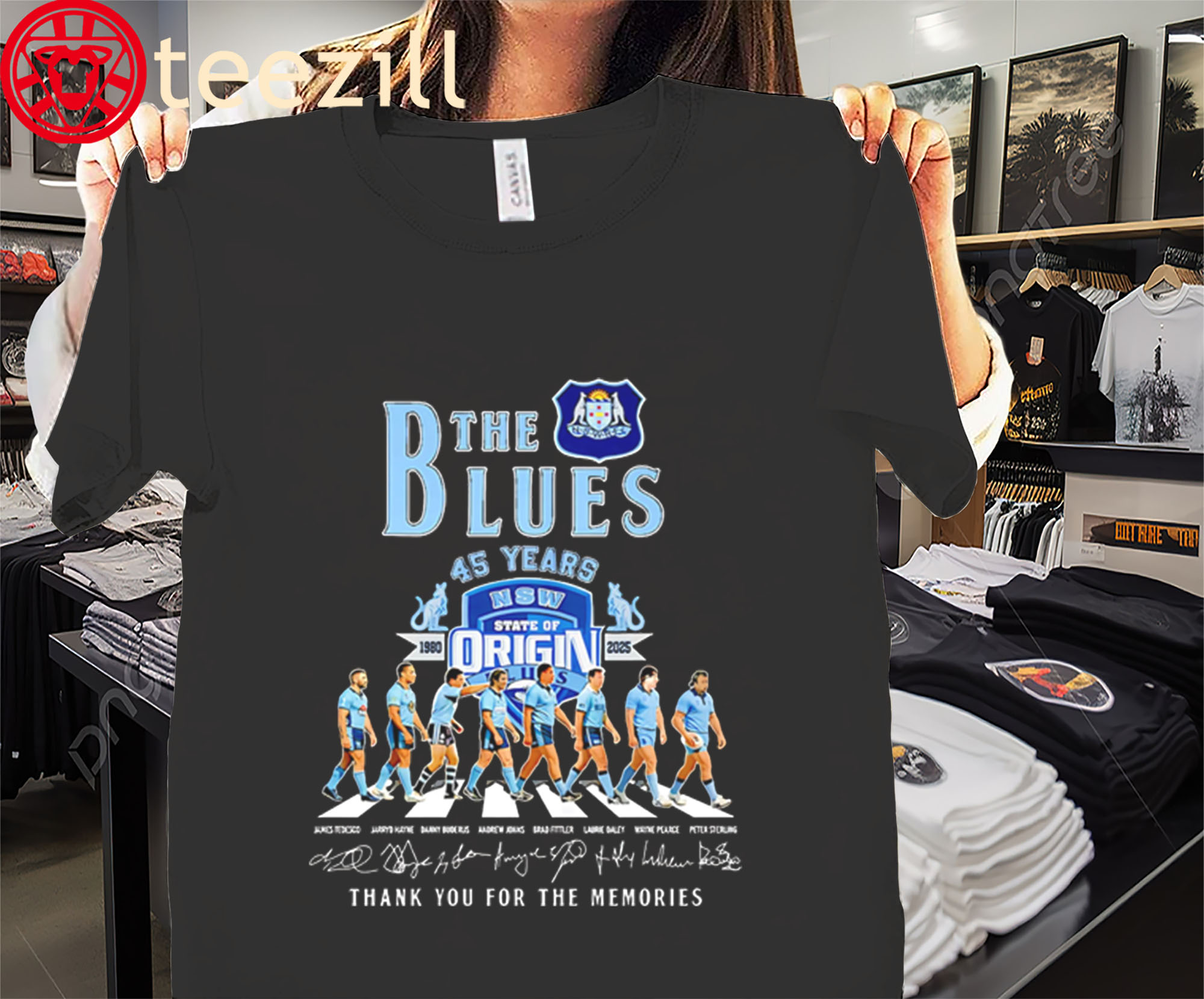 The Blues 45 Year 1980-2025 New South Wales Team Signature Shirt