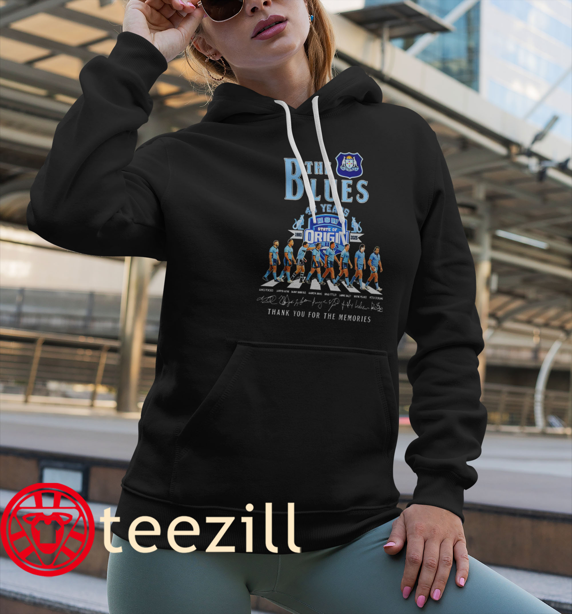 The Blues 45 Year 1980-2025 New South Wales Team Signature TShirt