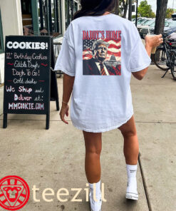 Trump Daddys Home White House USA American Flag Premium Shirt classic