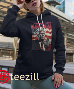 Trump Daddys Home White House USA American Flag Premium Shirt hoodies