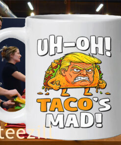 Uh-oh! Taco's Mad Mug Trump Always Chickens Out
