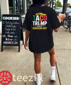 Vintage Taco – Trump Always Chickens Out Shirt Kids