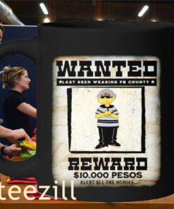 Wanted Reward Last Seen Wearing Mug